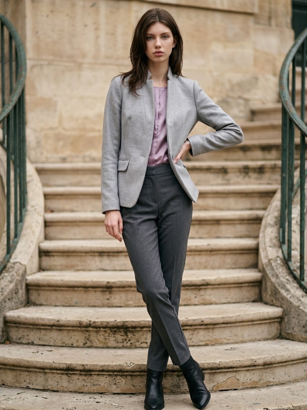 Banana Republic Gray Blazer Size 4